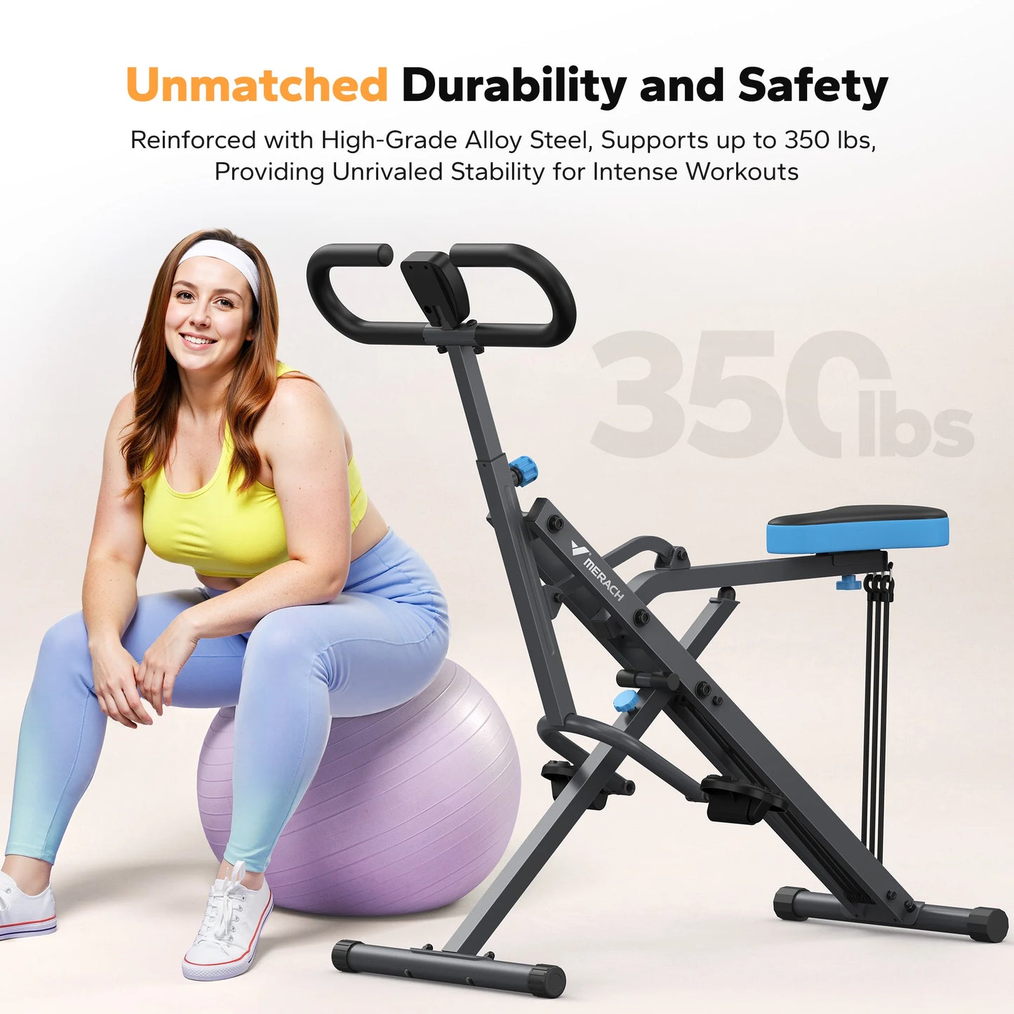 MERACH 2in1 Squat And Rowing Machine Foldable Home Gym