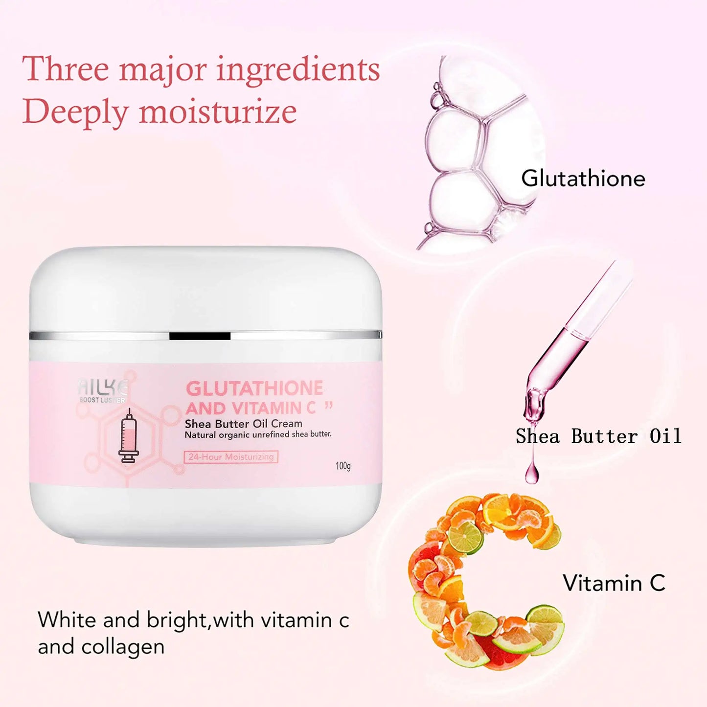 AILKE Whitening Cream For Face And Body Hydrating Glow
