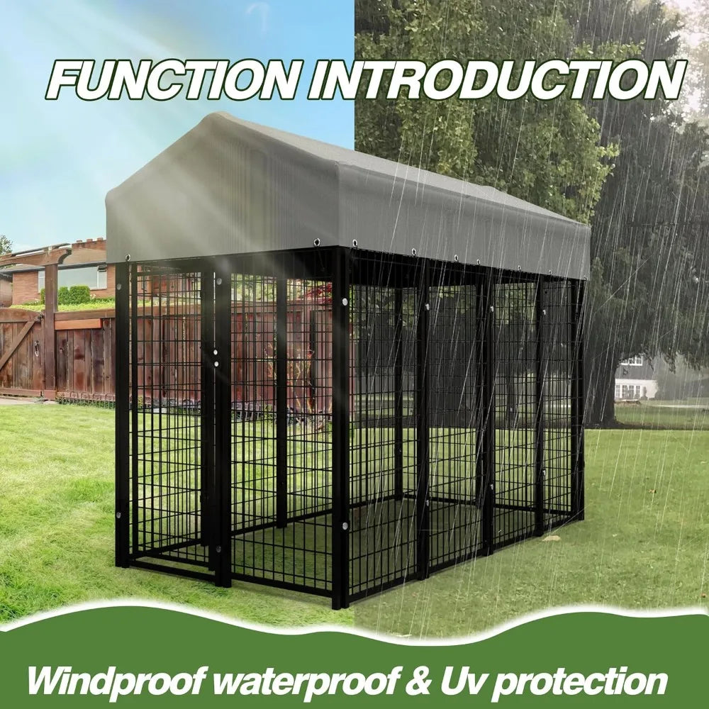 Hign-concerned Heavy Duty Outdoor Dog Kennel Welded Wire