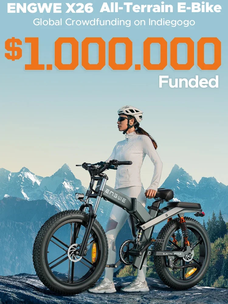 Folding Electric Mountain Bike With Powerful 1200W Motor