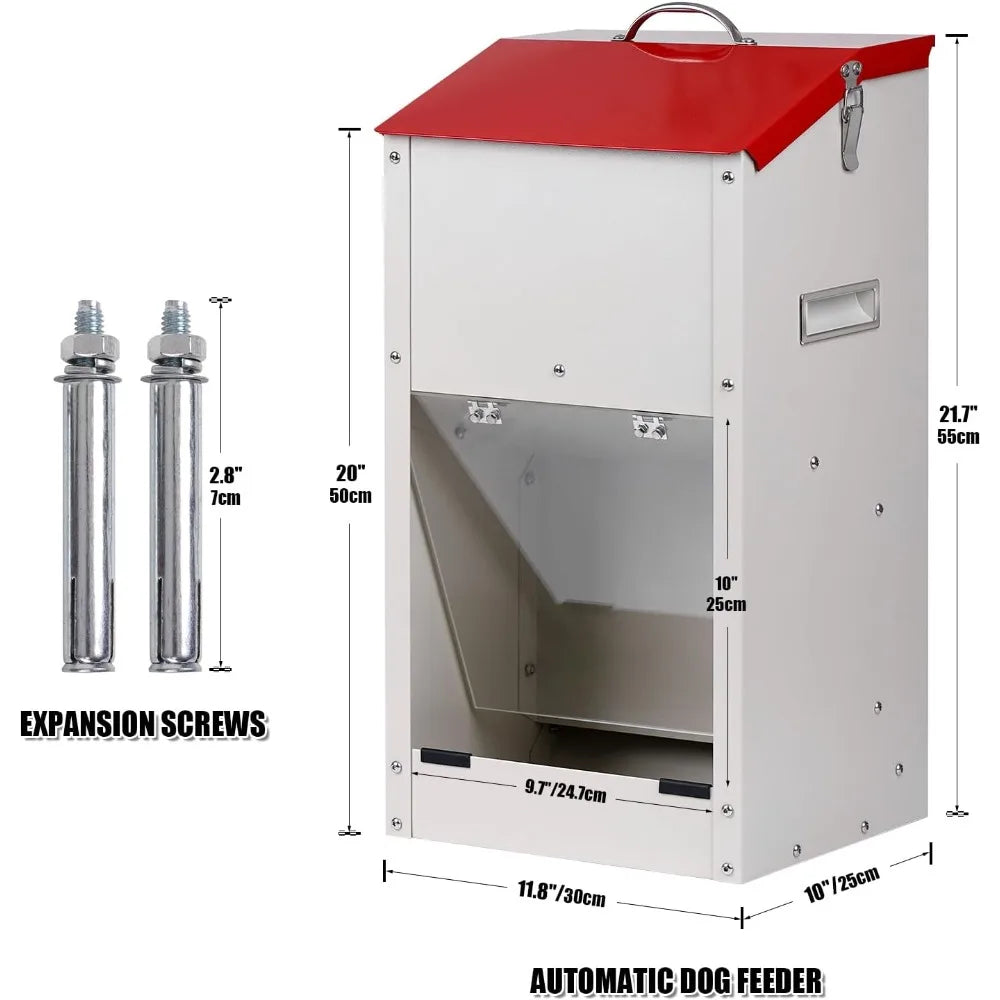 Hign-concerned Automatic Dog Feeder for Large Breed Outdoor
