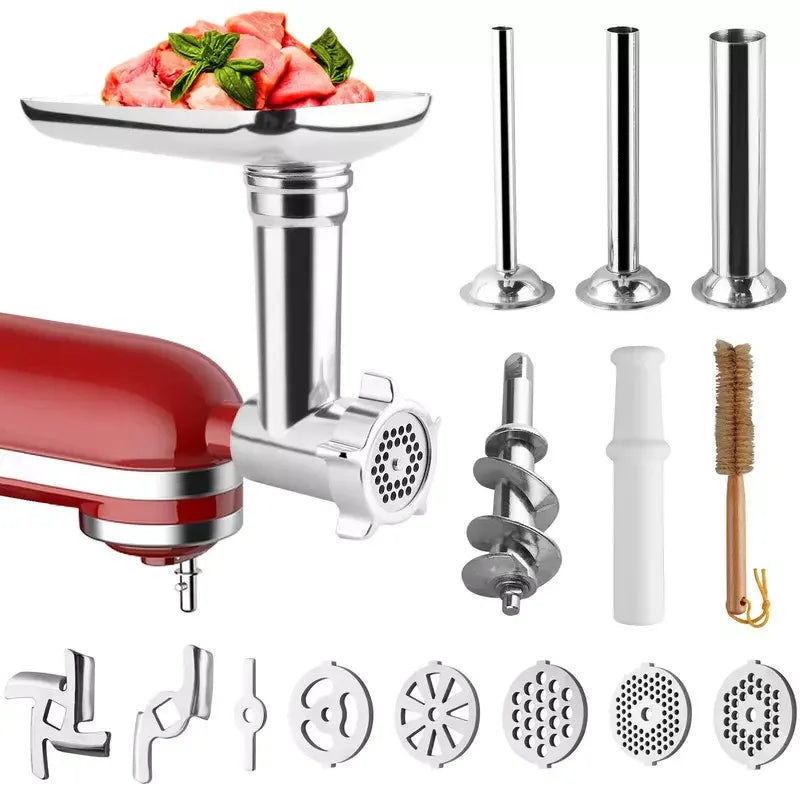 Stainless Steel Meat Grinder Attachment For KitchenAid Mixers