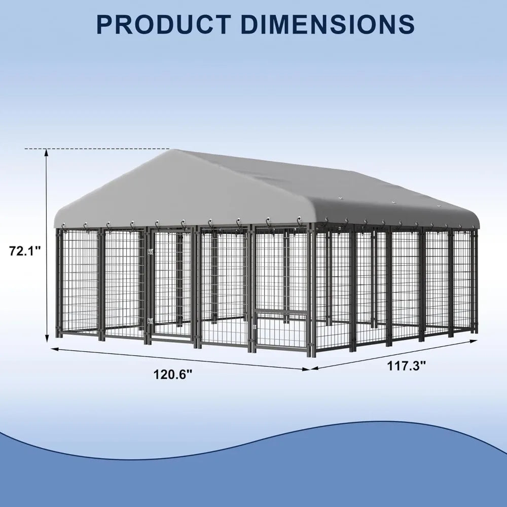 Hignconcerned Heavy Duty Outdoor Dog Kennel With Lock