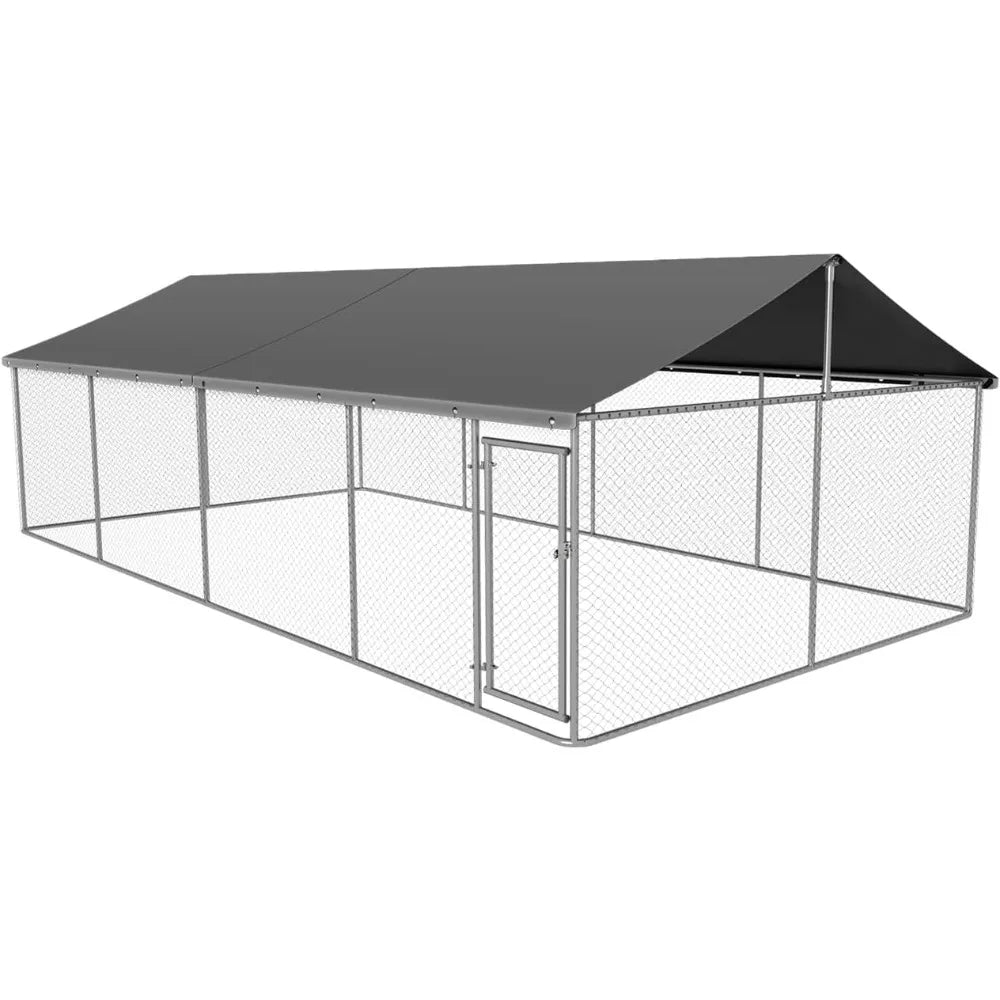 MKDKK Outdoor Heavy Duty Dog Playpen Kennel With Secure Lock