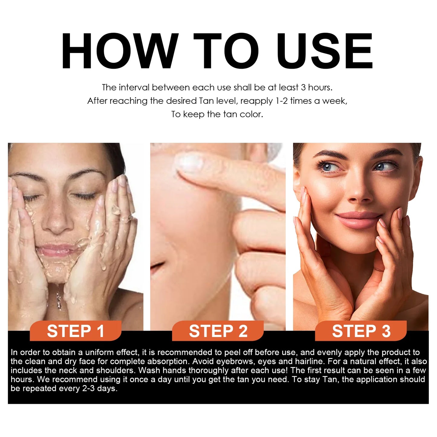 Natural Tanning Cream for Sunburn Repair and Deep Bronze Skin