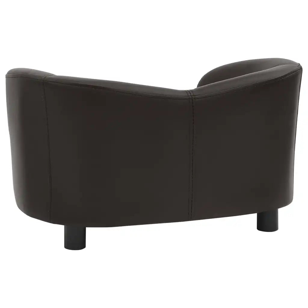 TOPINCNCN Dog Sofa Bed For Residential Use Faux Leather