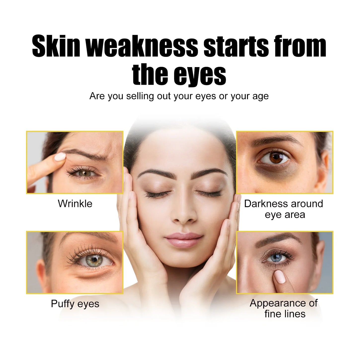 Eelhoe Gold Collagen Crystal Eye Mask Dark Circles Patches