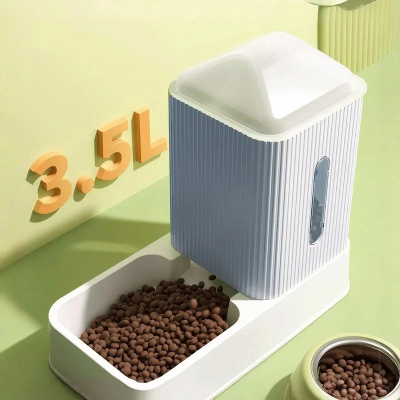 Automatic Dog Cat Feeder And Water Dispenser All In One