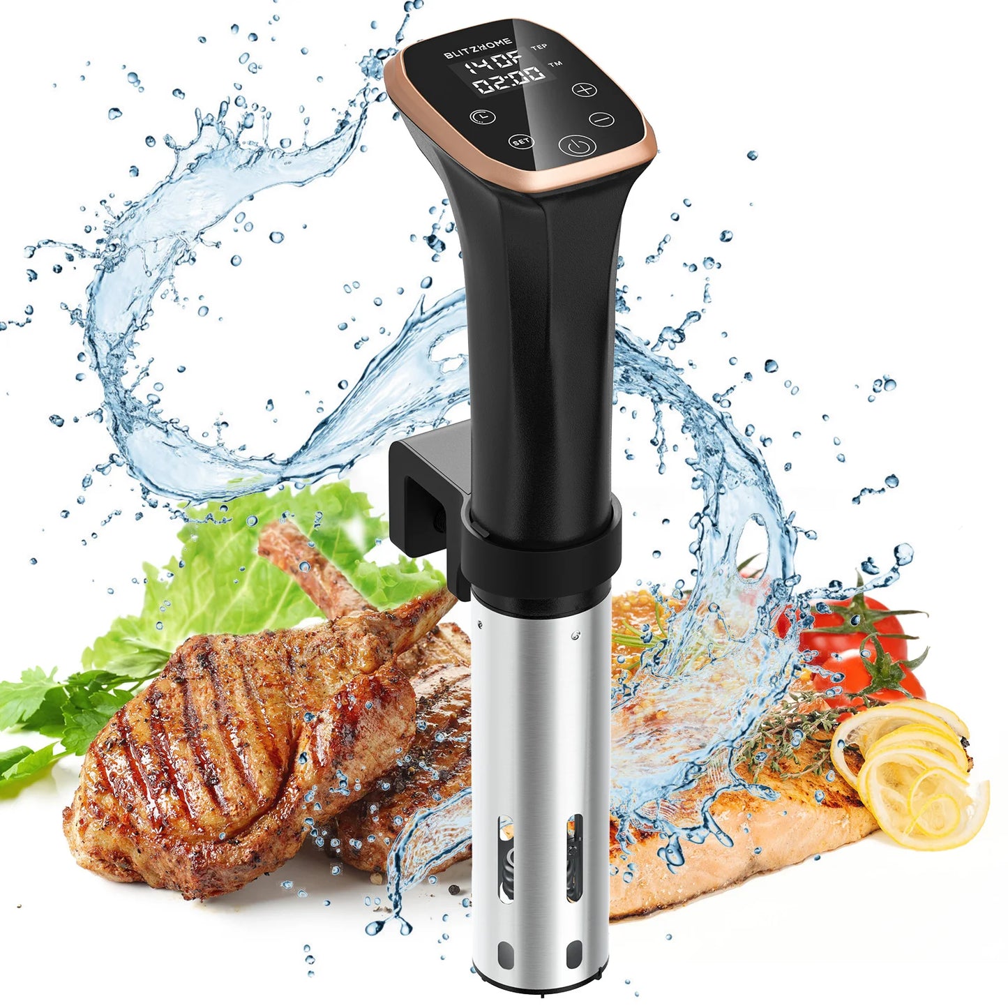 Blitzhome IPX7 Waterproof Slow Cooker WiFi App Control