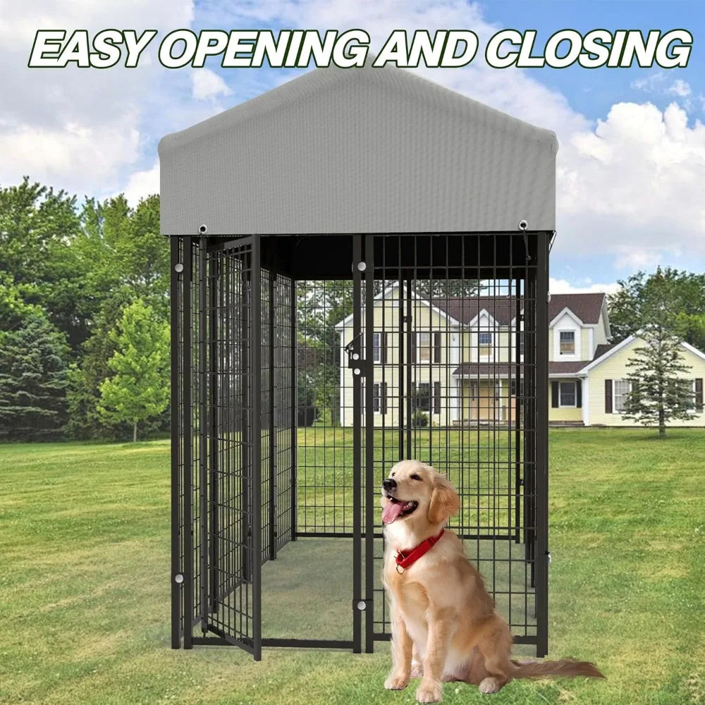 Hign-concerned Heavy Duty Outdoor Dog Kennel Welded Wire