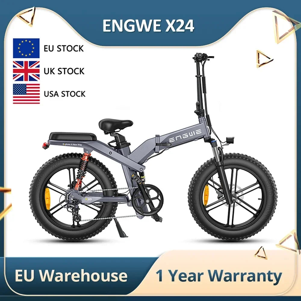 Folding Electric Mountain Bike With Powerful 1200W Motor
