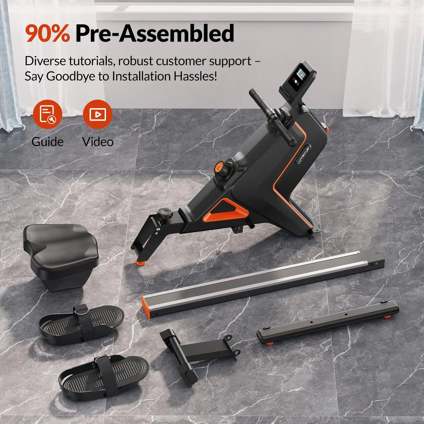 UTRYUP Magnetic Rowing Machine R05 Home Gym Fitness