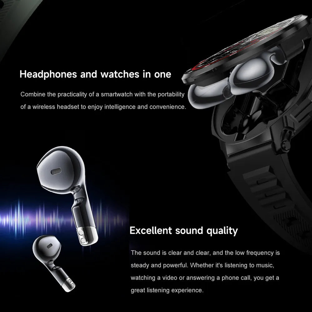 Smart Watch With Earbuds Fitness Tracker For Active Lifestyle