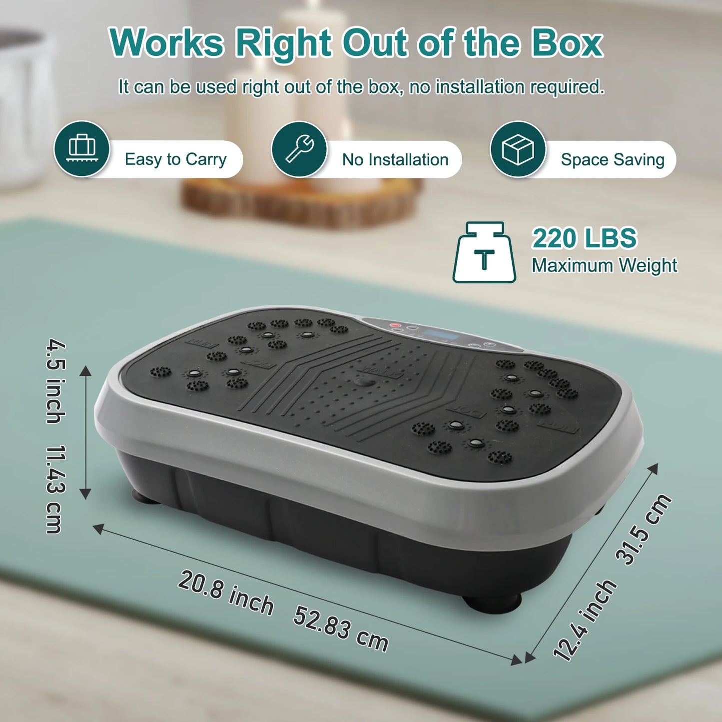 H Vibration Plate Exercise Machine For Fat Burning Workout