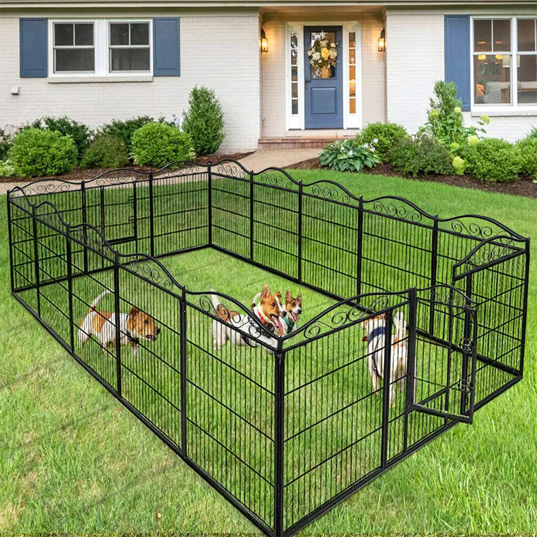 Hign-concerned 8-Panel Heavy Duty Dog Playpen Outdoor Gate
