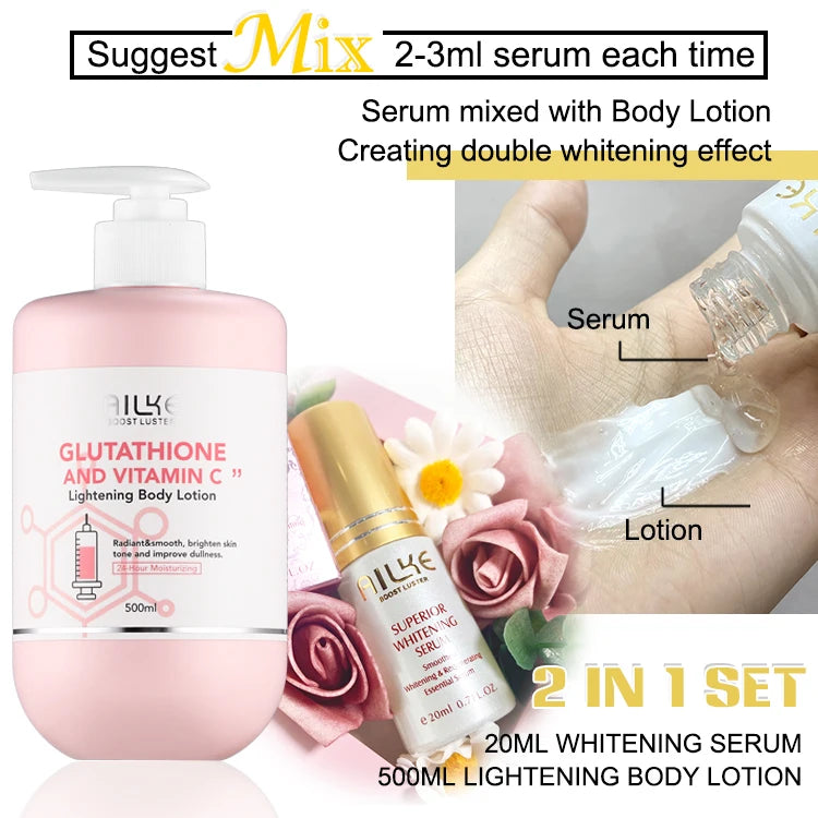 Ailke Vitamin C Glutathione Brightening Body Lotion