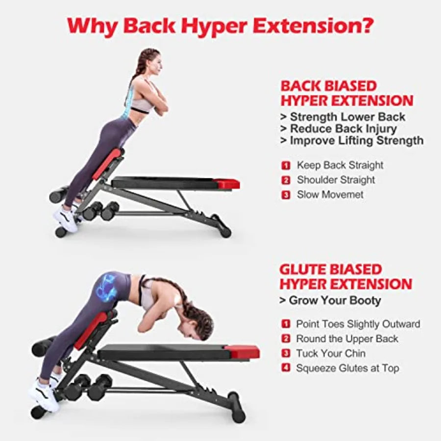 Hign-concerned Adjustable Weight Bench For Full-Body Workout
