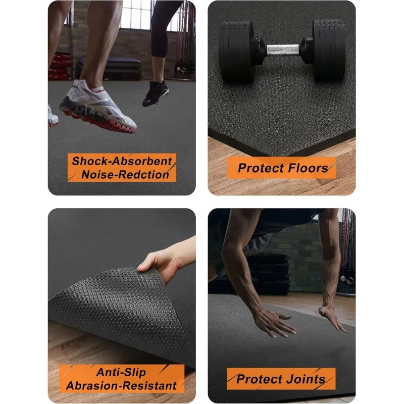 YTYIN Exercise Mat For Home Gym And Cardio Workouts