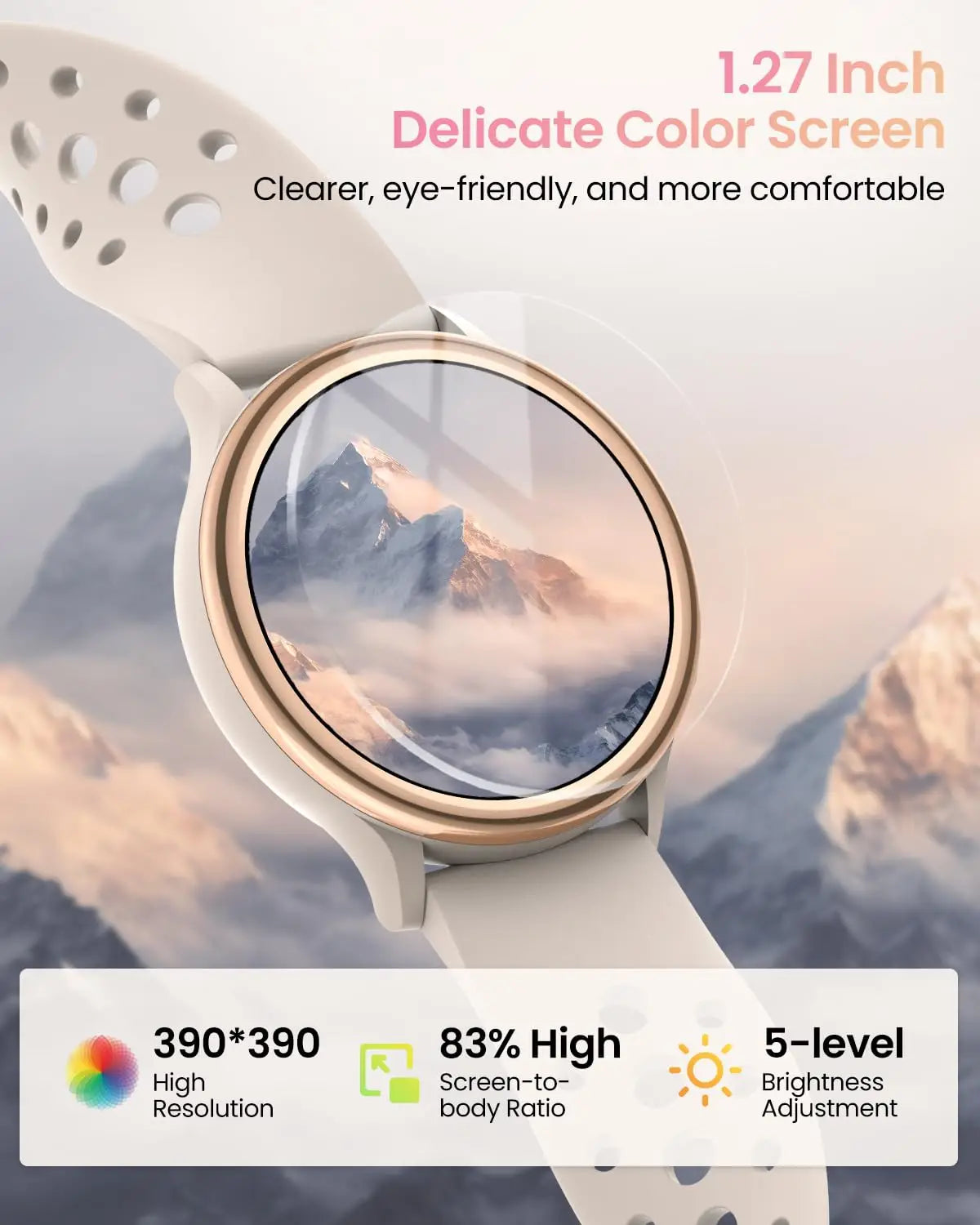 Smart Fitness Watch for Women with Health Tracking Features