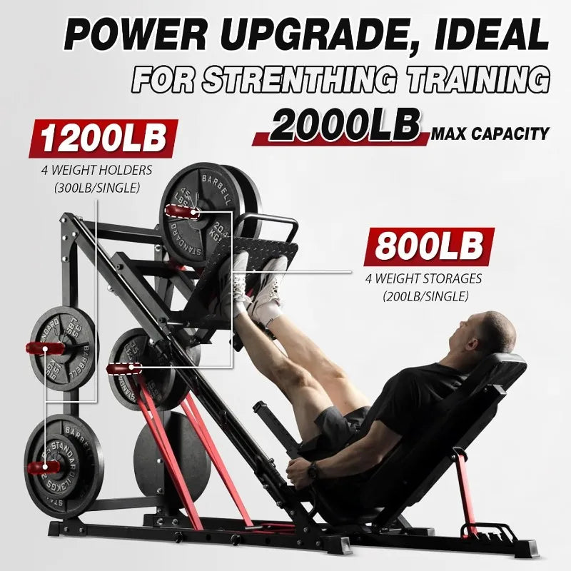 GMWD 45 Degree Leg Press Machine for Strength Training