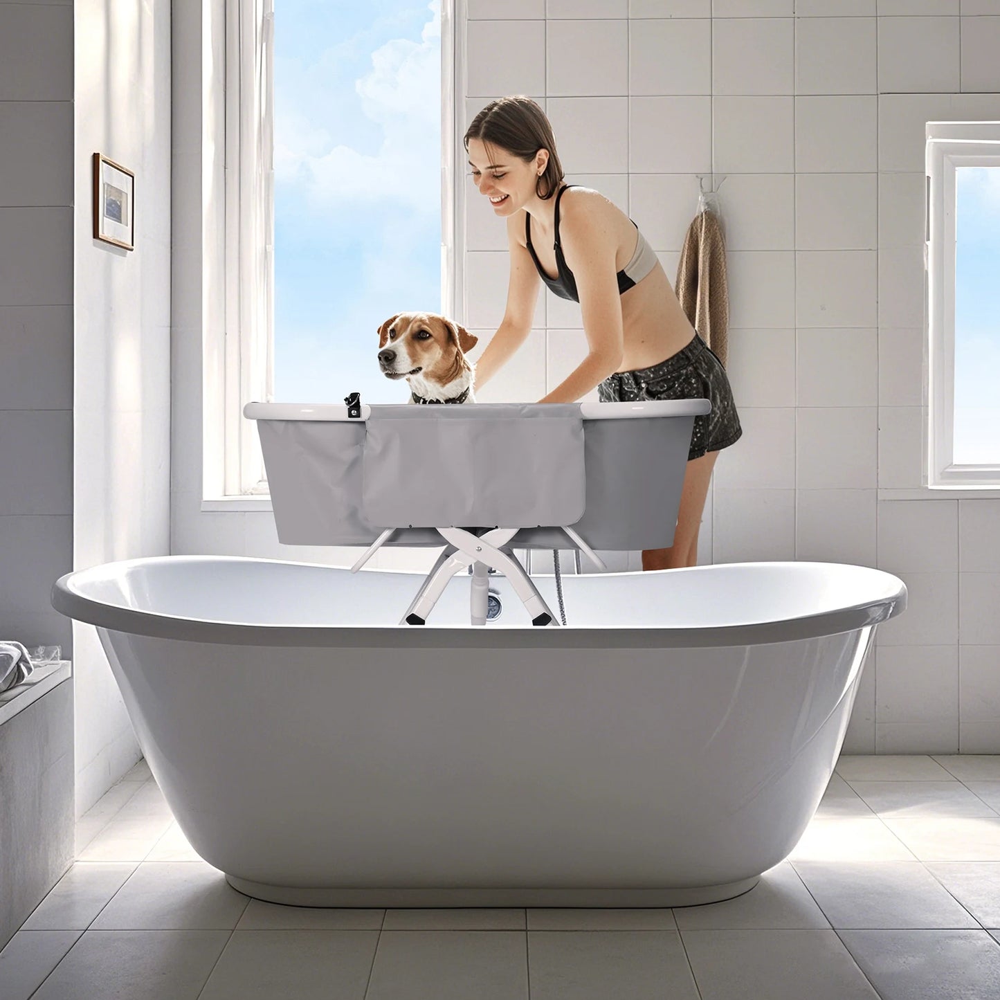 Dog Litter Portable Foldable Pet Bathtub For Bathing