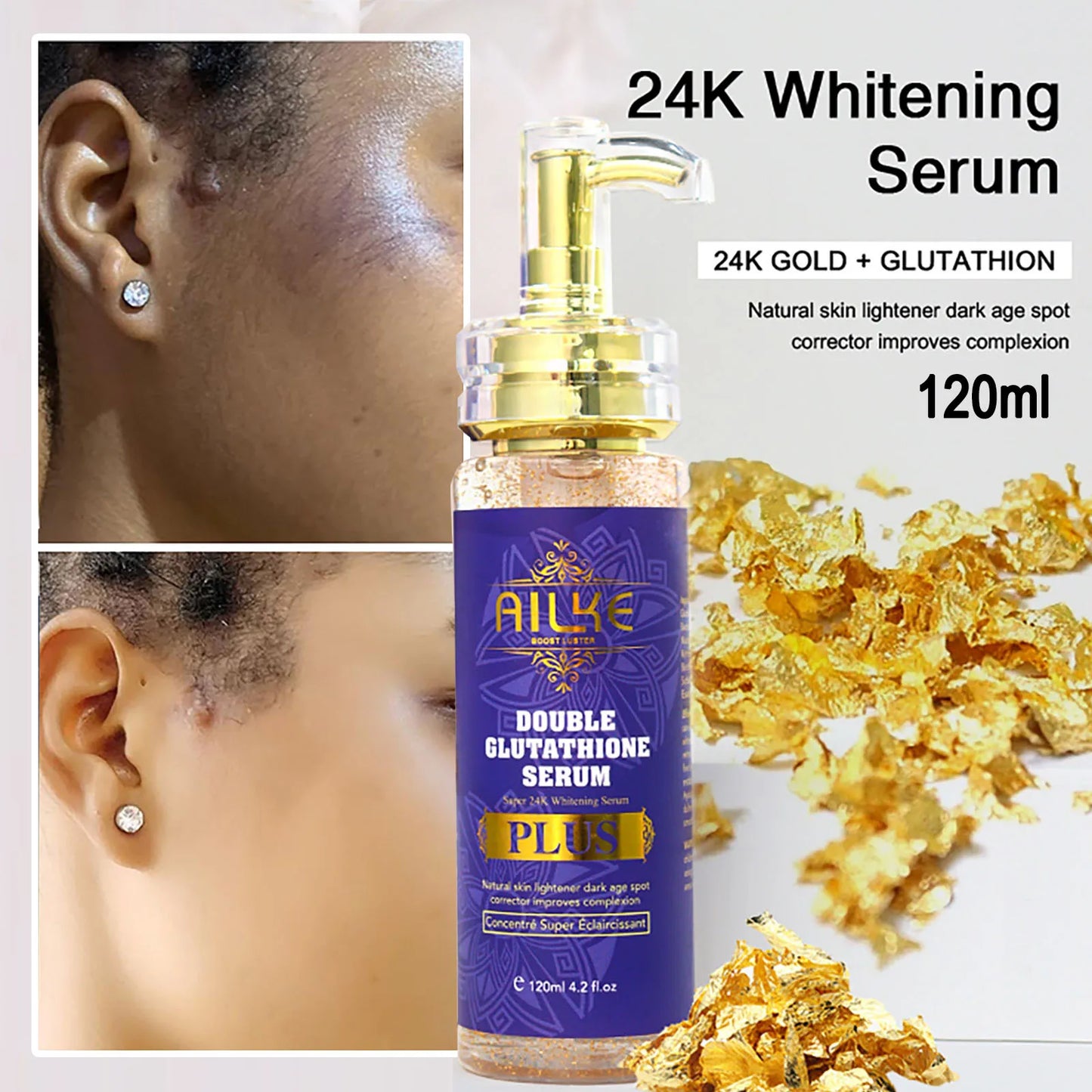 AILKE Anti-Black Spots Brightening Serum for Radiant Complexion