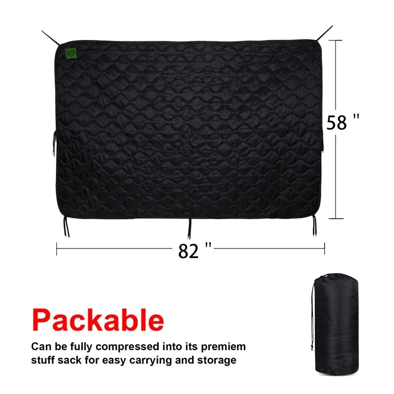Tactical Camouflage Poncho Liner Blanket for Outdoor Adventures