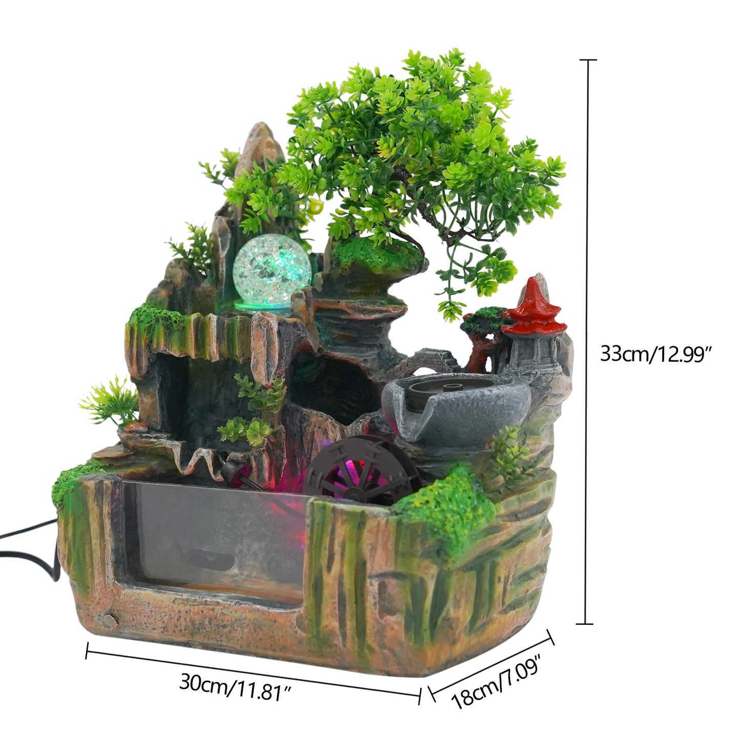 Hign-concerned Rockery Fountain Indoor Water Feature LED