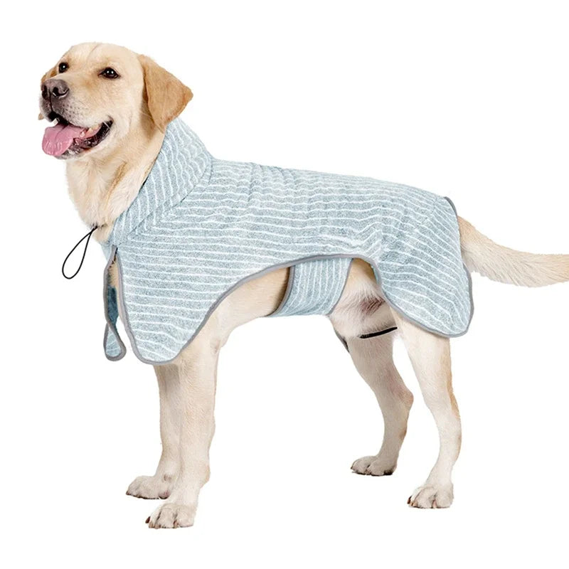 Pet Bathrobe Coat for Quick Drying and Comfort