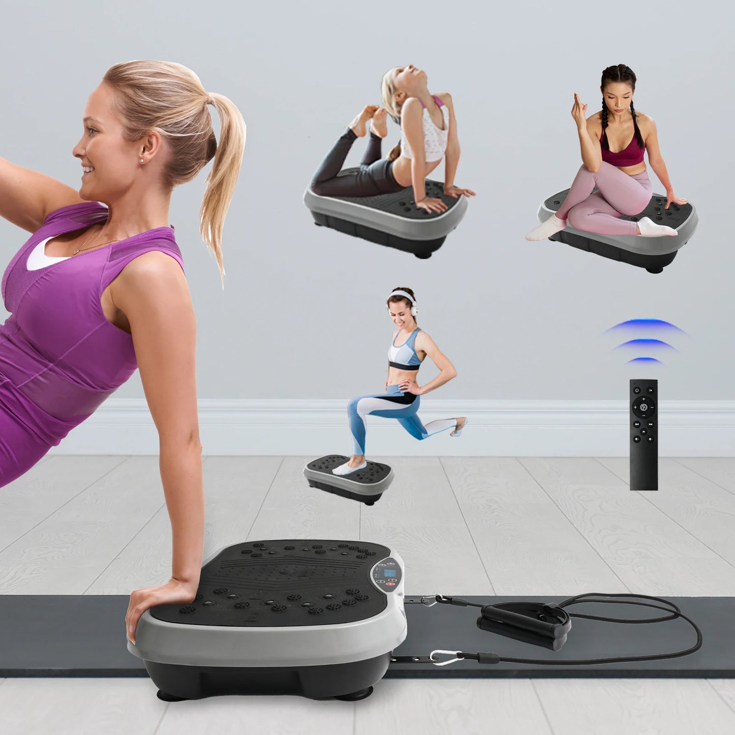 H Vibration Plate Exercise Machine For Fat Burning Workout
