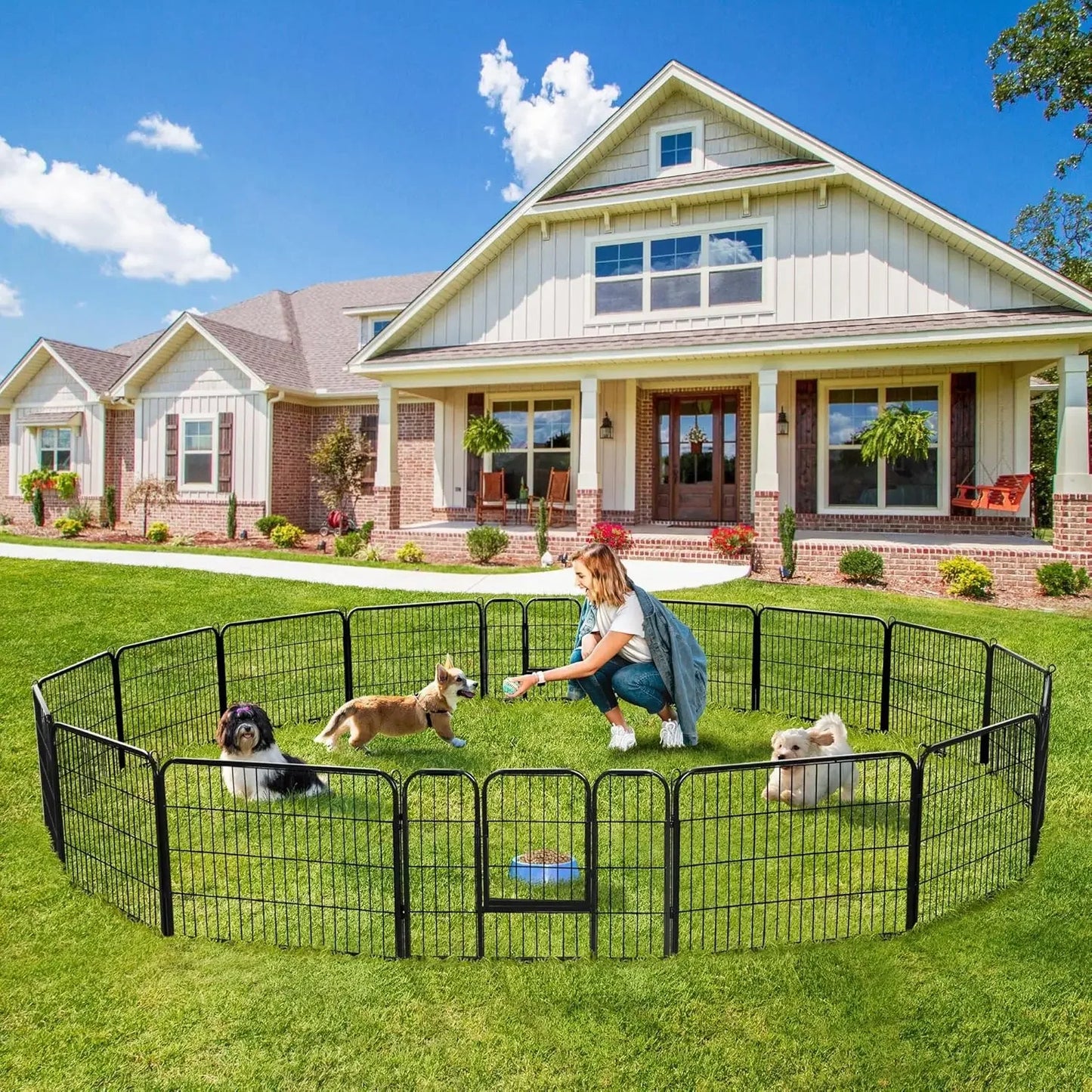 Hign-concerned Outdoor Dog Fence Pen Heavy Duty Playpen