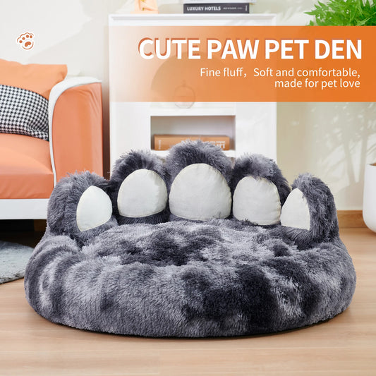PETARTCN Paw Shape Dog Bed Cushion For Furry Friends Warm