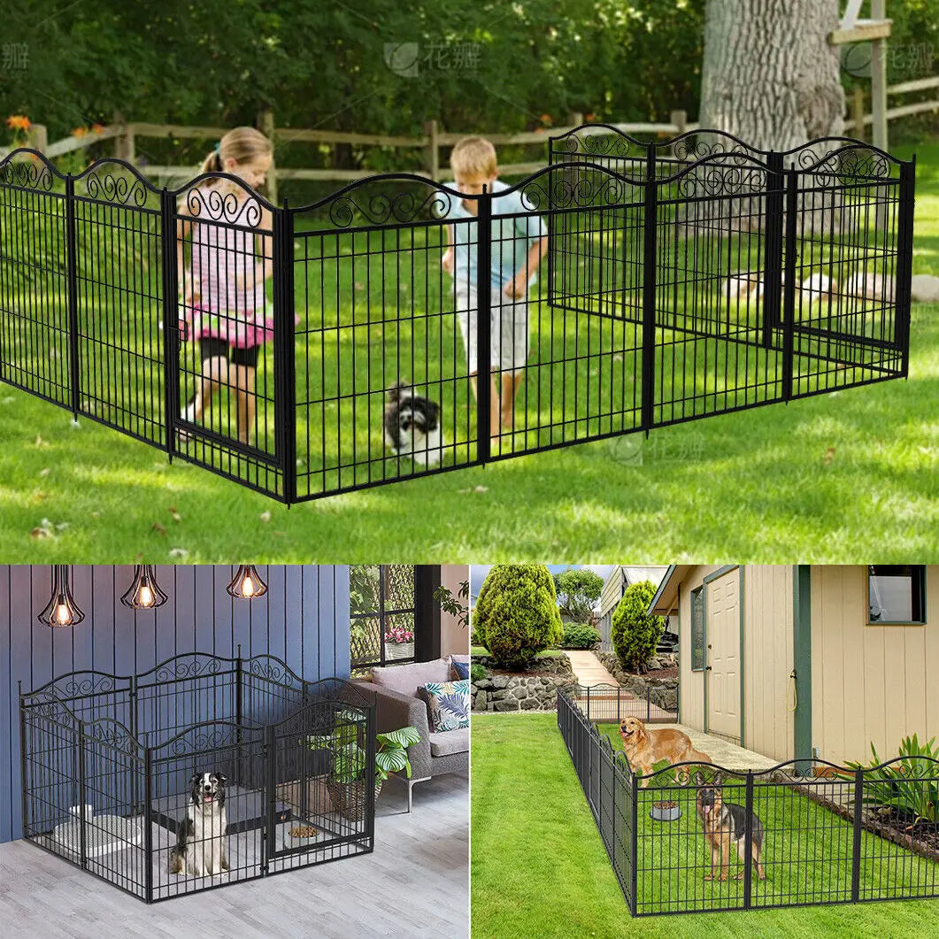 Hign-concerned 8-Panel Heavy Duty Dog Playpen Outdoor Gate