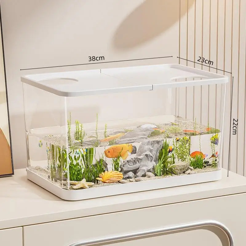 Hign-concerned Transparent Mini Fish Tank Hydroponic Lid