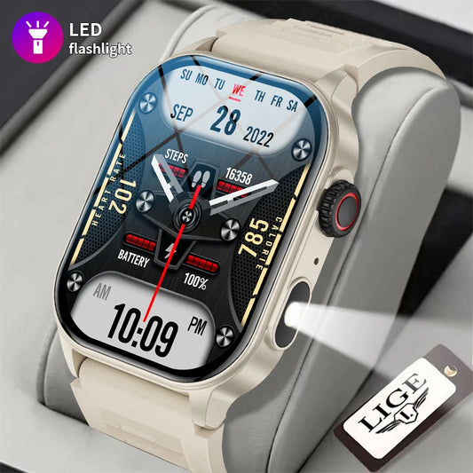 LIGE Smart Watch for Men with Health Monitoring and Bluetooth