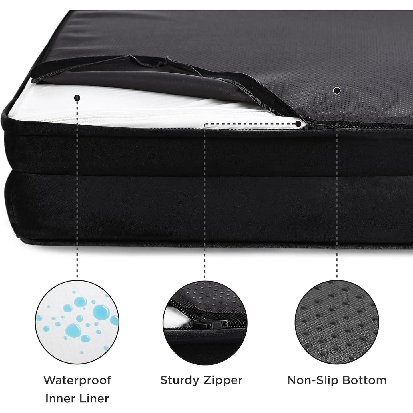 Hign-concerned Orthopedic Dog Bed Washable Waterproof Sofa