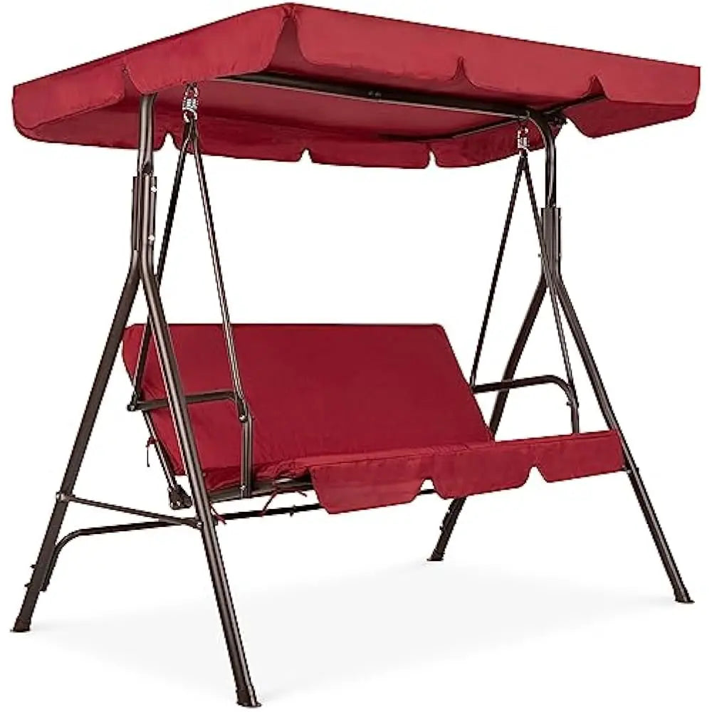 Patio Swing Bench with Adjustable Canopy by NoEnName