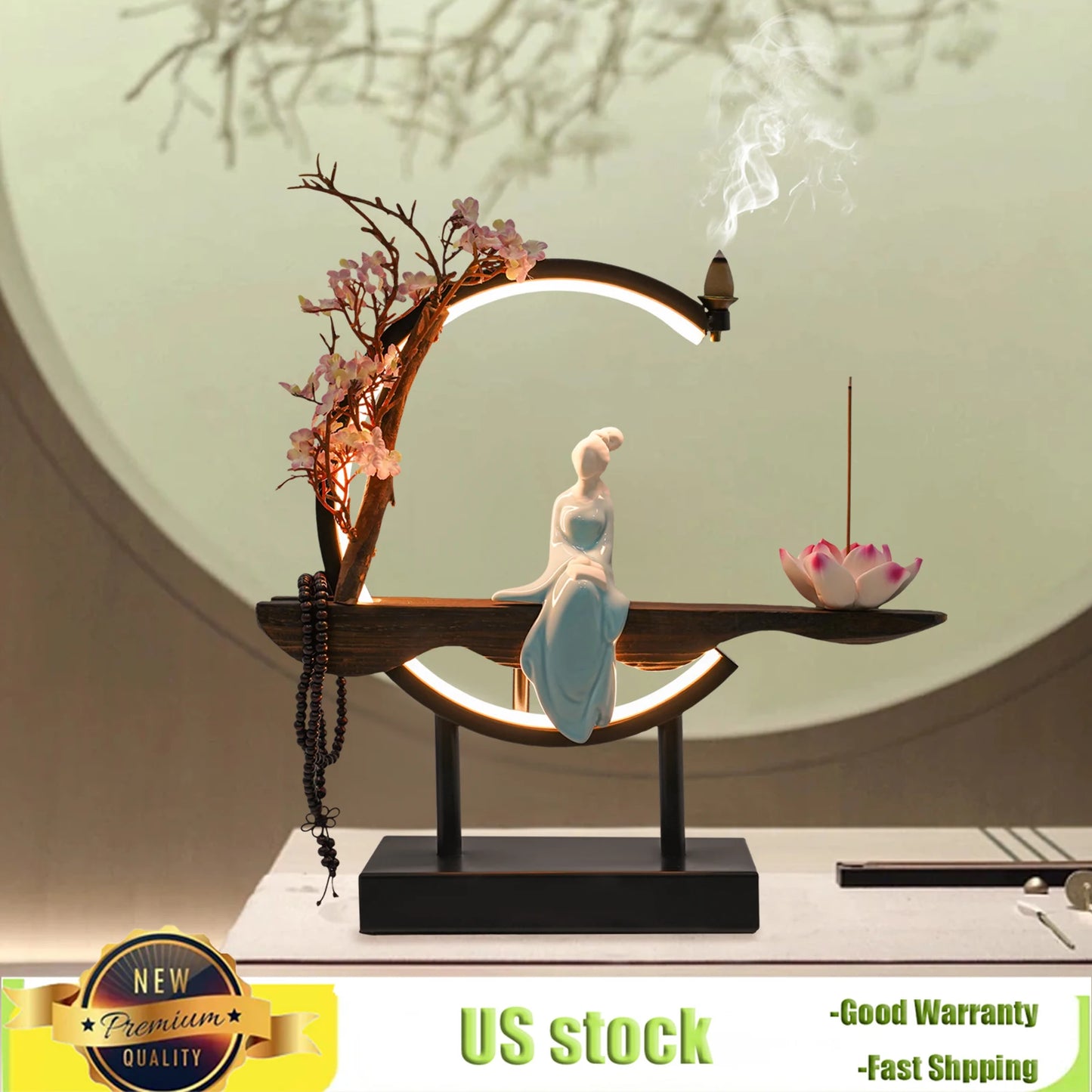 Bymaocar Zen Meditation Incense Burner Set for Tranquil Spaces