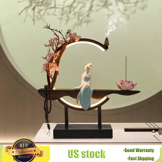 Bymaocar Zen Meditation Incense Burner Set for Tranquil Spaces