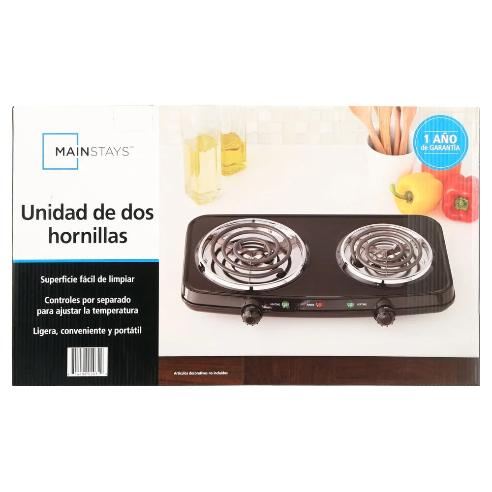 XMSJ Portable Double Burner Hot Plate 1800W Electric