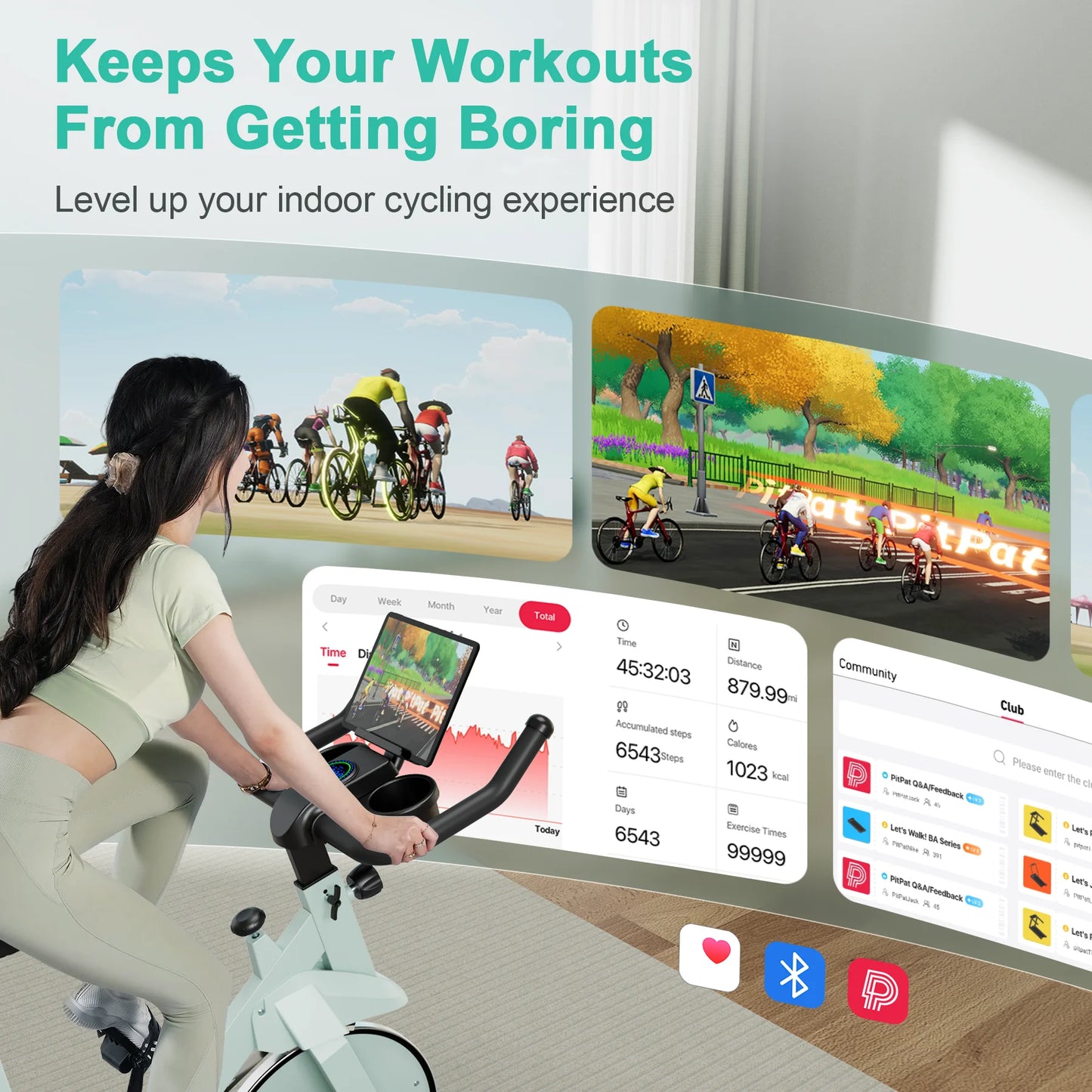 Superun Exercise Bike 32 Level Magnetic Resistance Home Use