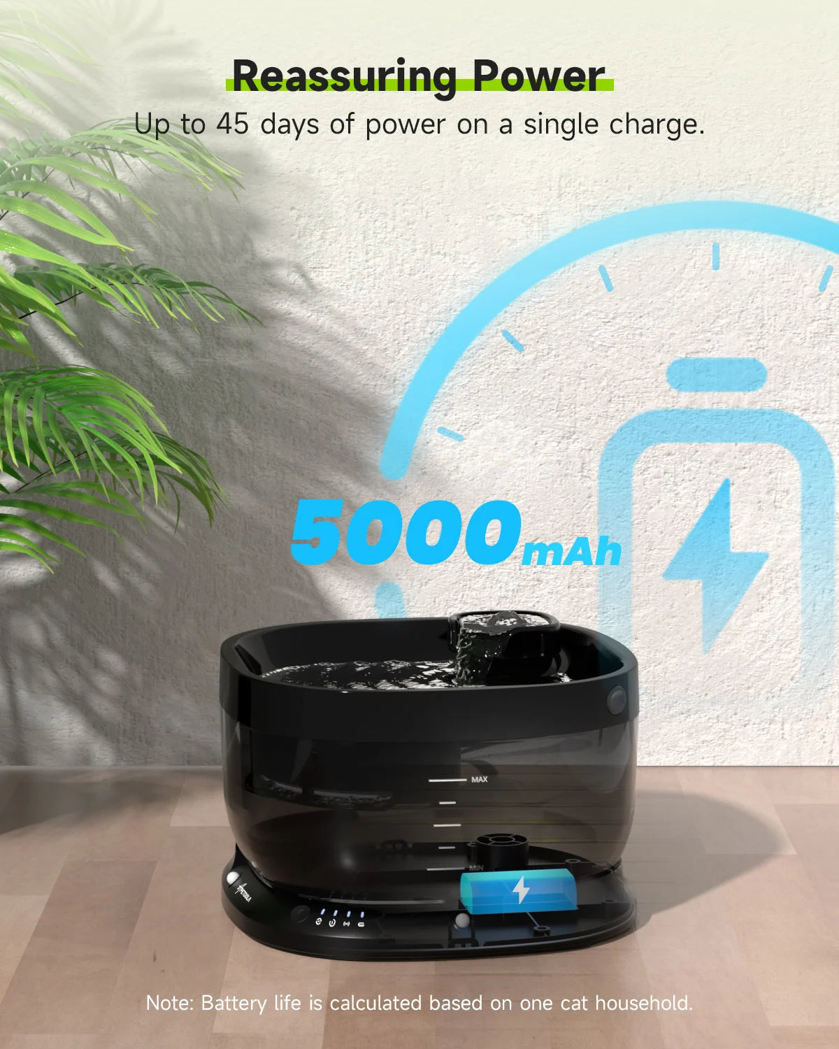 APETDOLA 7L Wireless Dog Water Fountain Auto Sensor
