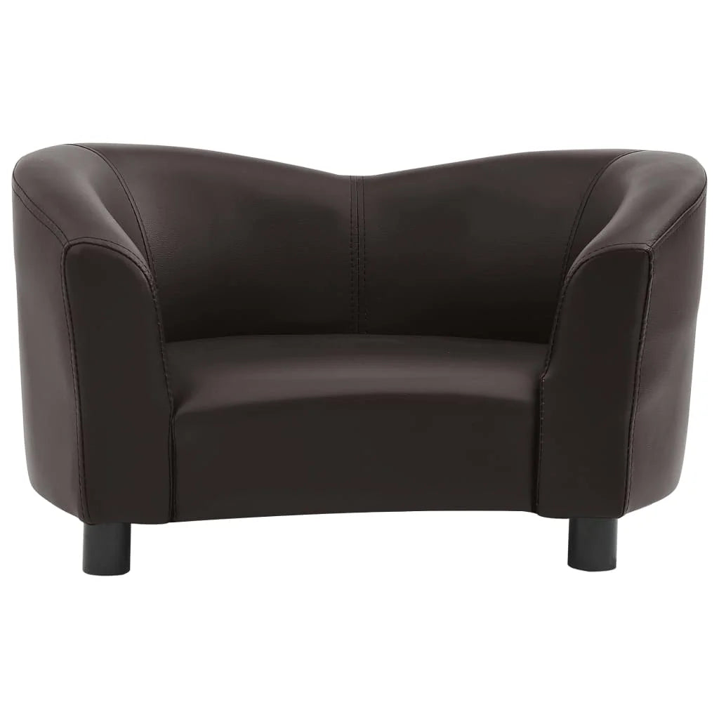 TOPINCNCN Dog Sofa Bed For Residential Use Faux Leather