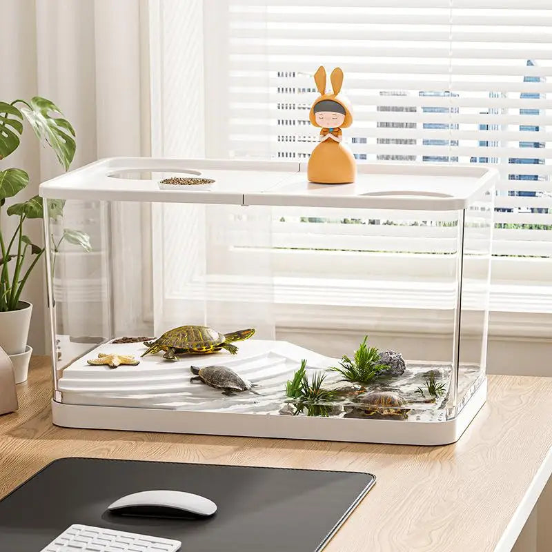 Hign-concerned Transparent Mini Fish Tank Hydroponic Lid