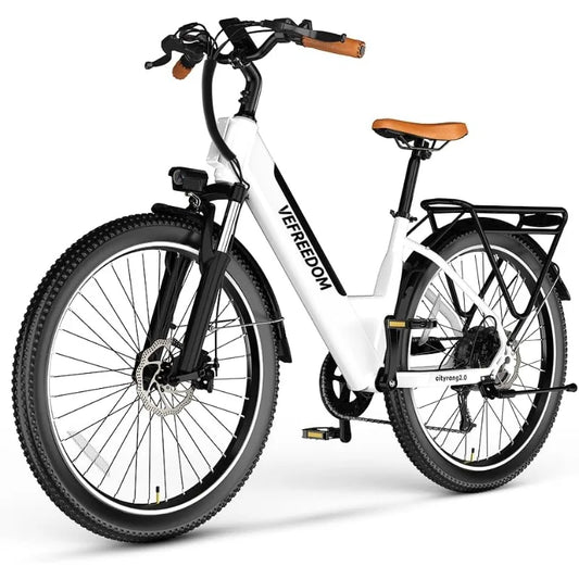 Peak Electric Mountain Bike with Removable Battery and 7-Speed Gear