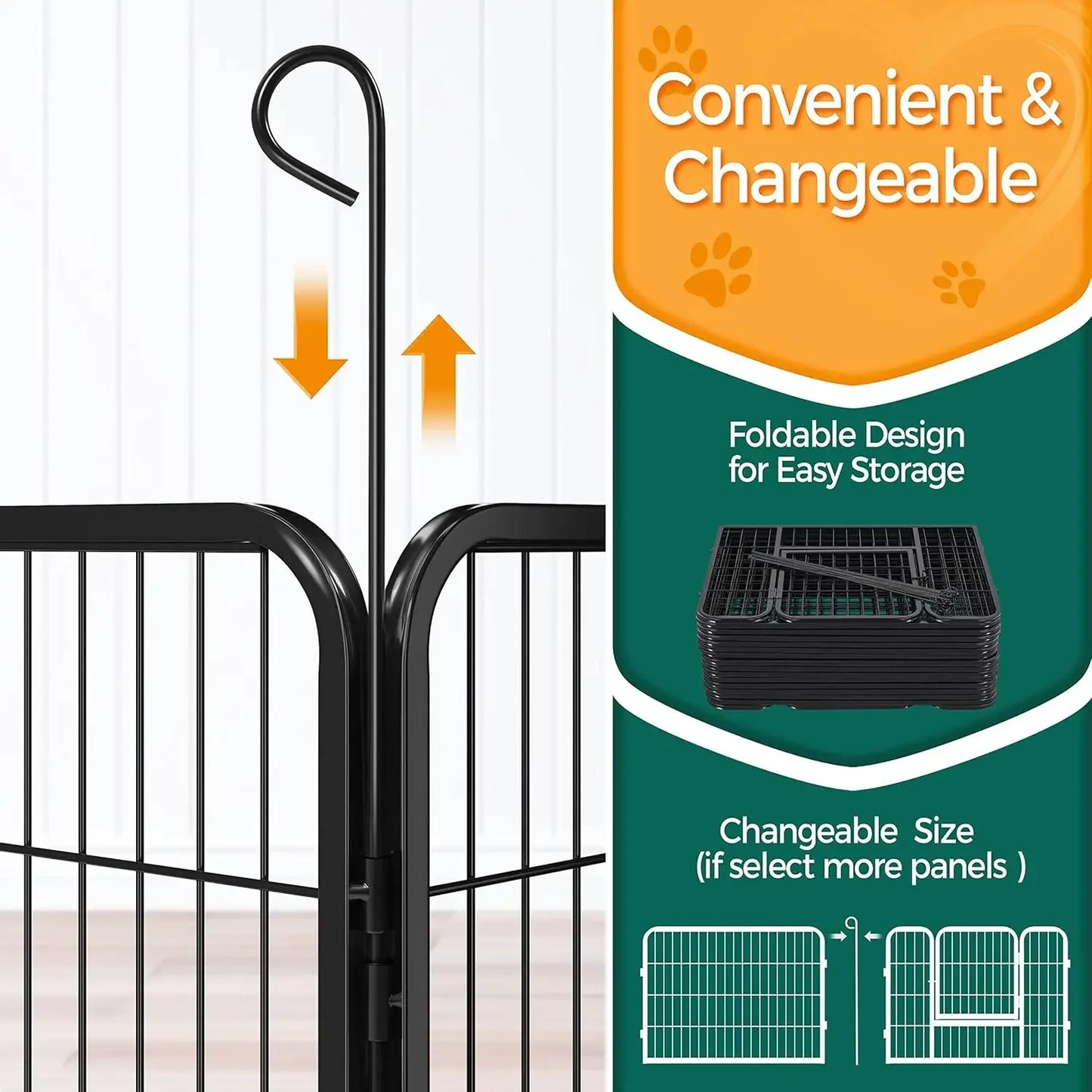 Hign-concerned Outdoor Dog Fence Pen Heavy Duty Playpen