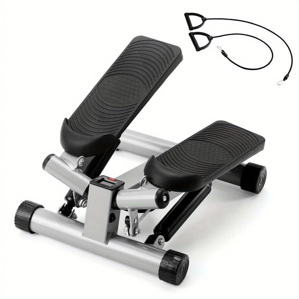 Classified by Exerciser Adjustable Foot Stepper with Bands