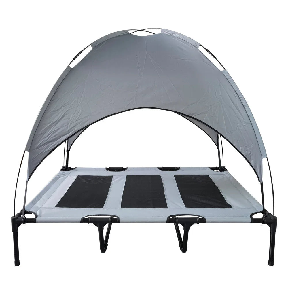 Shanghai Dog Bed With Canopy Elevated Anti Slip Outdoor