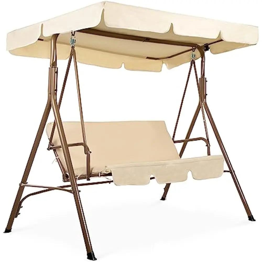 Patio Swing Bench with Adjustable Canopy by NoEnName