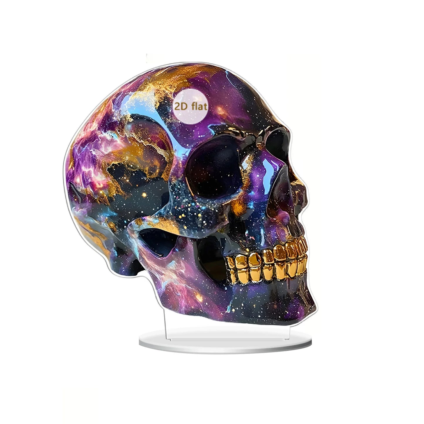 Guangdong Spooky Halloween Skull Acrylic Decor Set Of 3